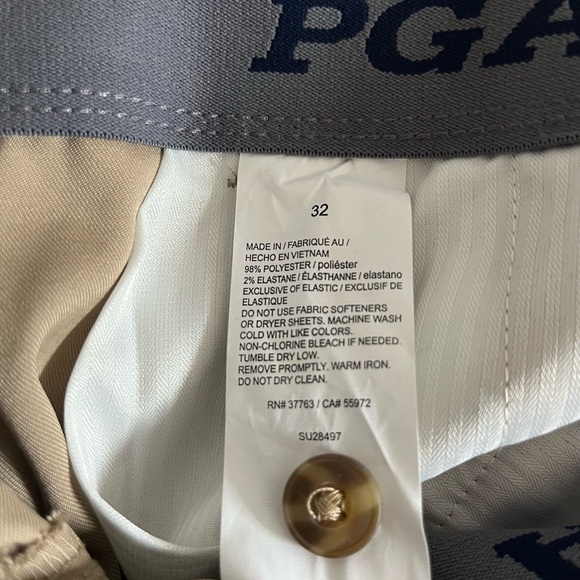 PGA Tour Men's Tan Shorts - Picture 3 of 3